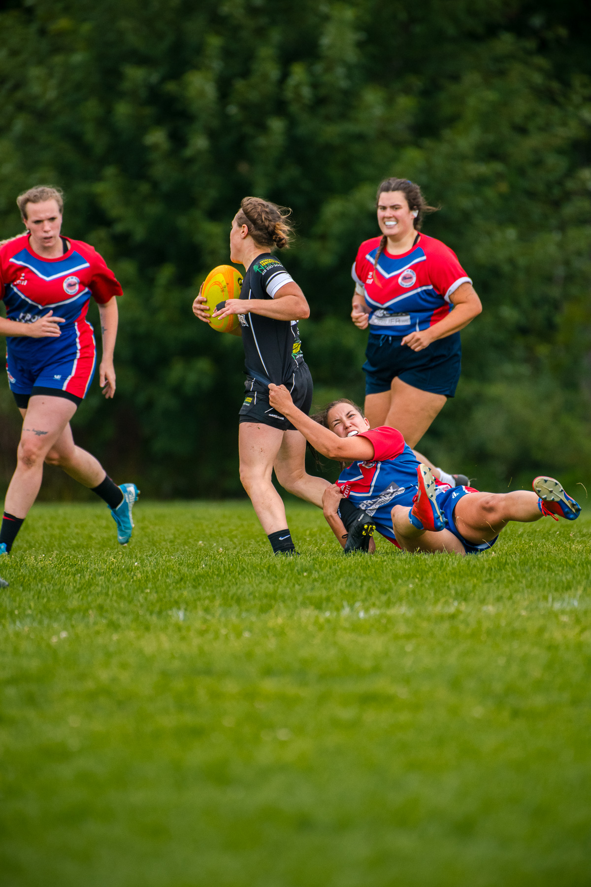  Saint-Georges Lumberjacks - Braves de Trois-Rivières - Rugby - RUGBY QUÉBEC FINALES LPR2 F SÉNIORS 2023 SAB QC- SG Lumberjacks vs Braves Trois-Rivières (#RQF2023LPR2SF1) Photo by: Simon Duquette | Siuxy Sports 2023-08-19