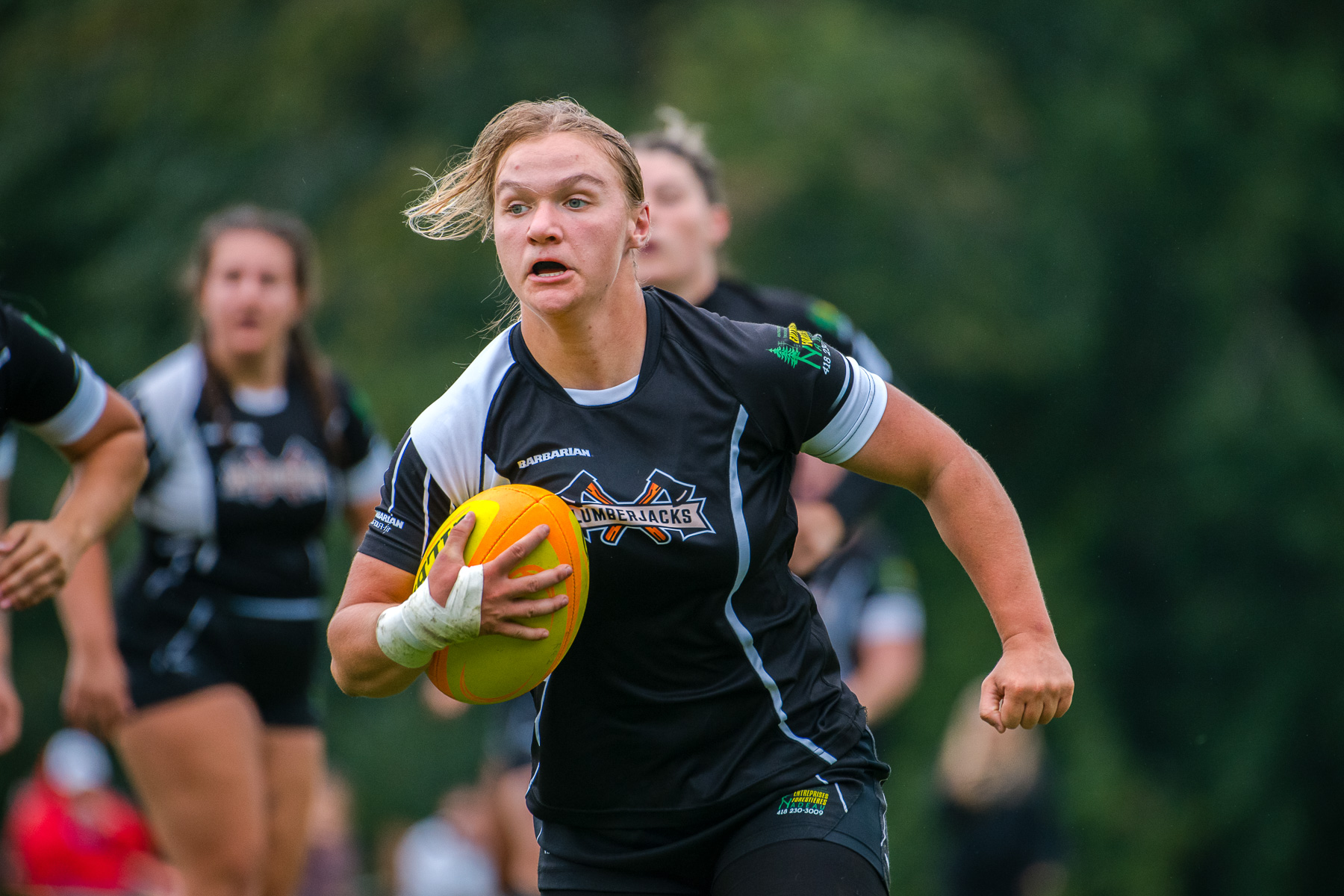  Saint-Georges Lumberjacks - Braves de Trois-Rivières - Rugby - RUGBY QUÉBEC FINALES LPR2 F SÉNIORS 2023 SAB QC- SG Lumberjacks vs Braves Trois-Rivières (#RQF2023LPR2SF1) Photo by: Simon Duquette | Siuxy Sports 2023-08-19