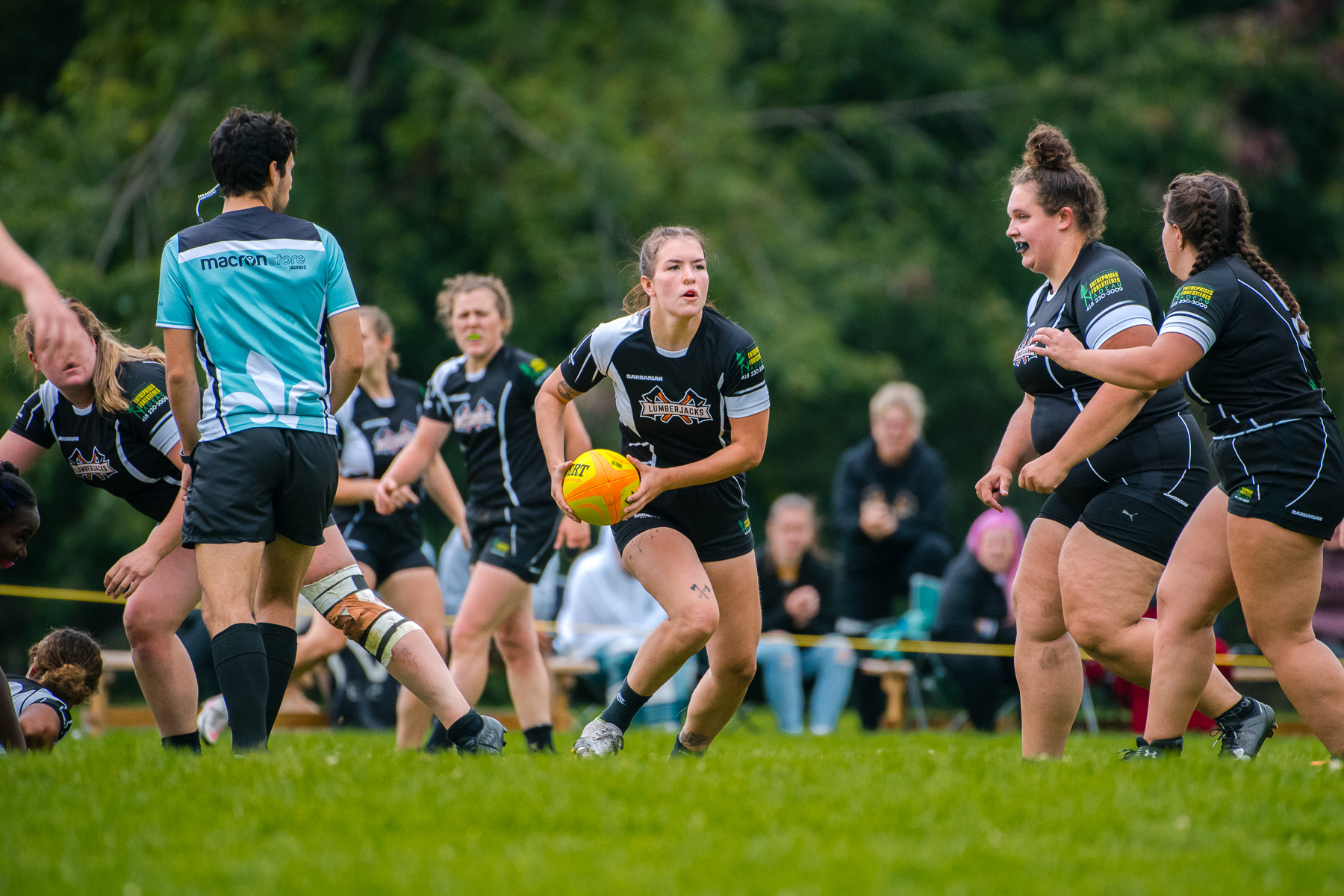  Saint-Georges Lumberjacks - Braves de Trois-Rivières - Rugby - RUGBY QUÉBEC FINALES LPR2 F SÉNIORS 2023 SAB QC- SG Lumberjacks vs Braves Trois-Rivières (#RQF2023LPR2SF1) Photo by: Simon Duquette | Siuxy Sports 2023-08-19