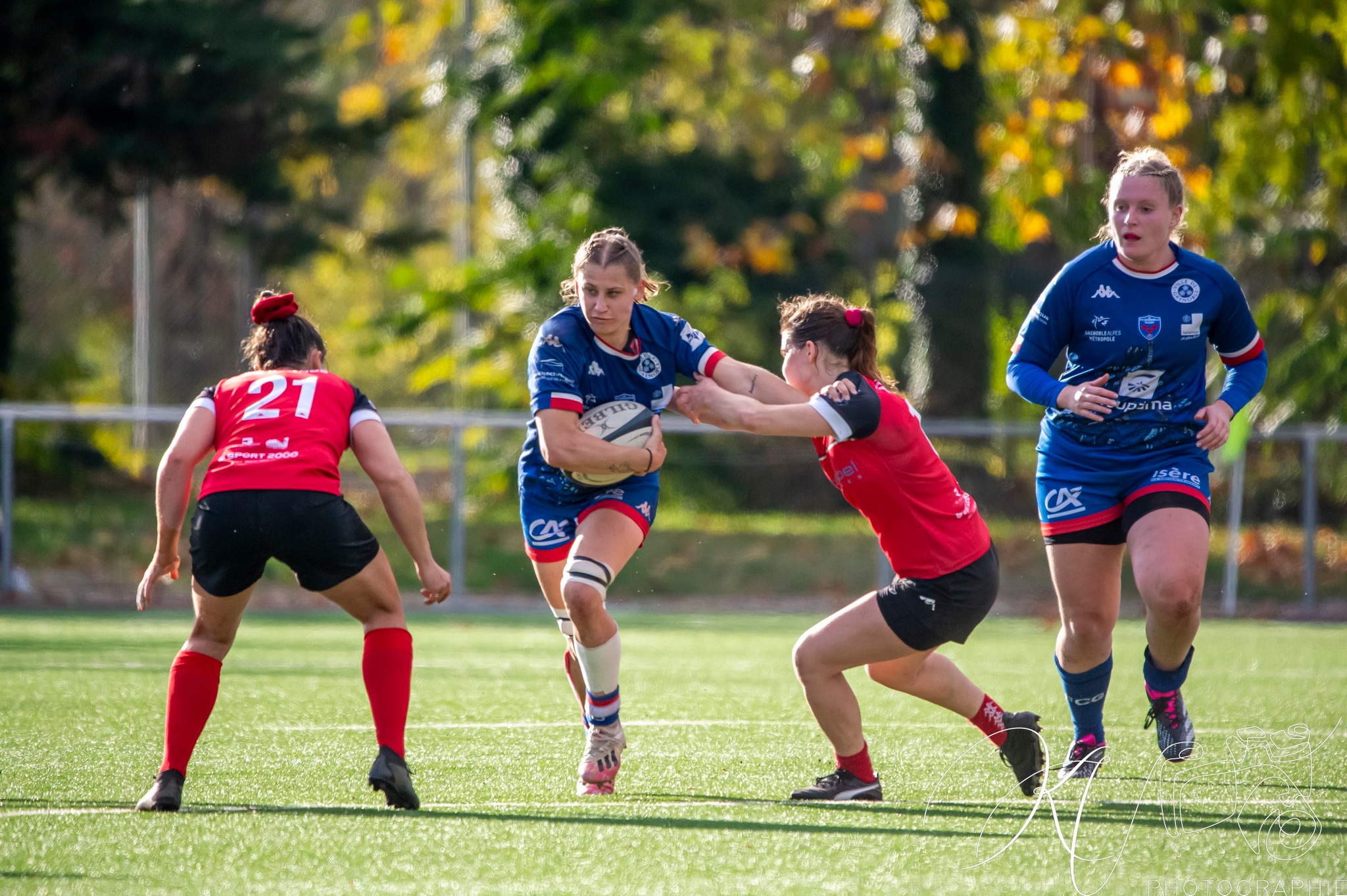  FC Grenoble Rugby - Stade Rennais Rugby - Rugby - Elite 2023 - Amazones FC Grenoble (34) vs (12) Stade Rennais Rugby (#2023FCGSRR11) Photo by: Karine Valentin | Siuxy Sports 2023-11-23