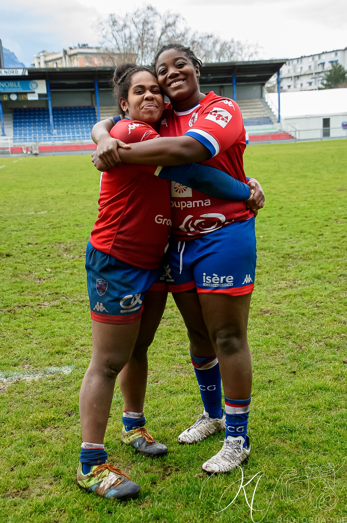 Iliana ACOLASTE - Makarita BALEINAGODO -  FC Grenoble Rugby - Lille Métropole Rugby Club Villeneuvois - Rugby - FCG Amazones (18) VS (16) LMRCV (#2023FCGvsLMRCV01) Photo by: Karine Valentin | Siuxy Sports 2023-01-08