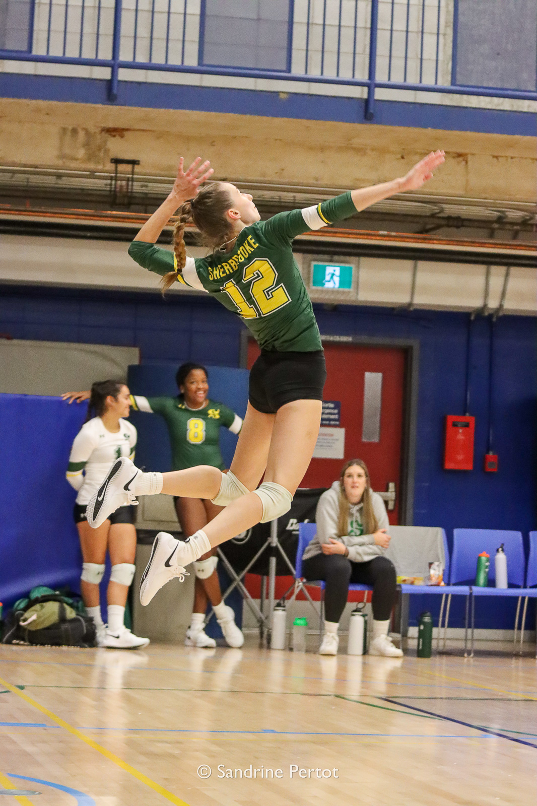  Université de Sherbrooke -  - Volleyball - UQAM Invitational 2022 - Vert et Or (#2022UQAMINV02) Photo by: Sandrine Pertot | Siuxy Sports 2022-09-23